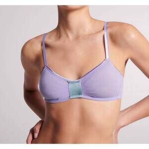 NEW ARAKS uma semi-sheer bralette in lagoon/dusty green